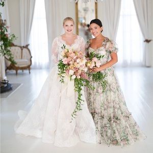 Selkie // The Garden Roses Silk Gauze Ritz Gown